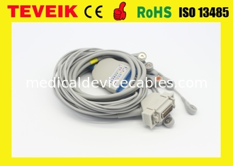 Medical Factory Siemens Cardiostat 10 leadwires DB 15Pin ECG EKG Cable With Snap