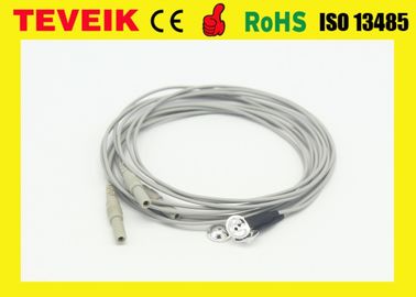 High Quality pure silver EEG cable electrodes for EEG machine, DIN1.5 socket eeg cable