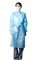 Blue Gown Disposable Non Woven PP PE Hooded Disposable Protective Gown